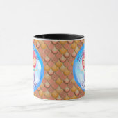 Mermaid Cute Happy BIRTHDAY PINK Mok (Midden)