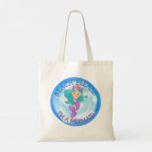 Mermaid Cute Happy Canvas tas (Achterkant)