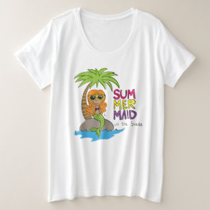 Mermaid Cute Kinder Girls Grote Maat T-shirt