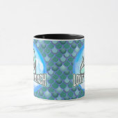 Mermaid Cute Love the Beach BLUE Mok (Midden)
