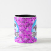 Mermaid Cute Paarse Mok (Midden)
