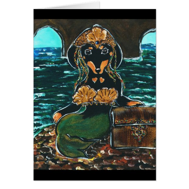 Mermaid Dachshund (Voorkant)
