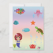 Mermaid Dankkaart Bedankkaart (Achterkant)