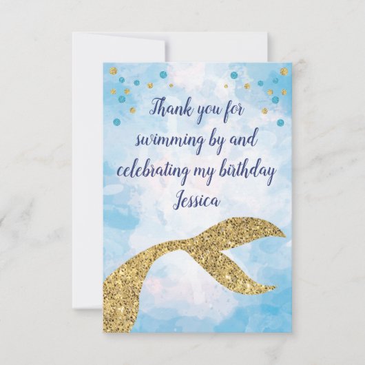 Mermaid Dankuwel kaarten (Voorkant)