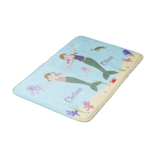 Mermaid Dark Blonde Sisters Personeelsformatie Bat Badmat (Gekanteld)