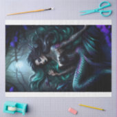 Mermaid Dark Tissuepapier (Craft)