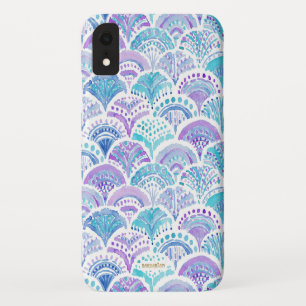MERMAID DAYDREAMS Waterverf Boho Beach Fish Scale Case-Mate iPhone Case