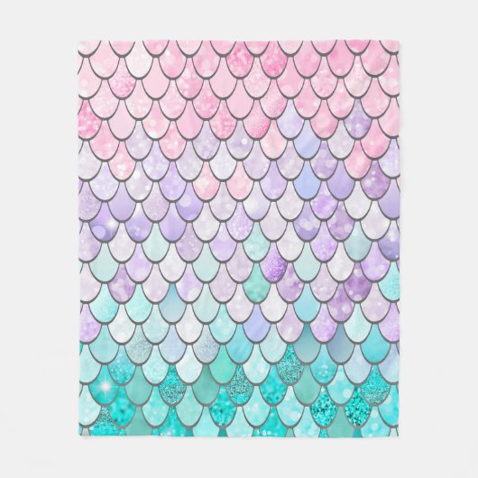 Mermaid Decor Fleece Blanket Deken (Voorkant)