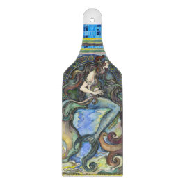"Mermaid" Decoratief glazen kappersbordpapier Snijplank