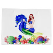 Mermaid Deep Blue Groot Cadeauzakje (Achterkant)