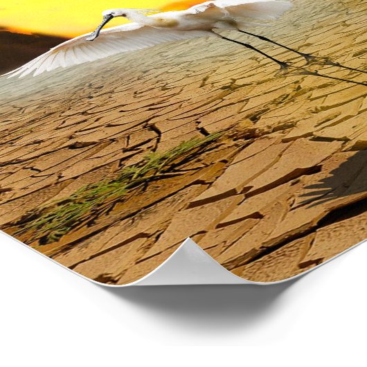 Mermaid Desert Fantasy Art Poster (Hoek)