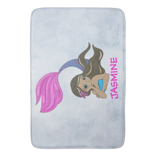 Mermaid Design Badmat (Voorkant Verticaal)