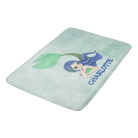 Mermaid Design Badmat (Gekanteld)