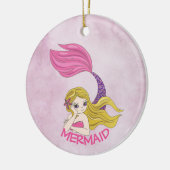 Mermaid Design Ceramic Ornament (Links)