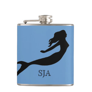Mermaid Design Flask Heupfles