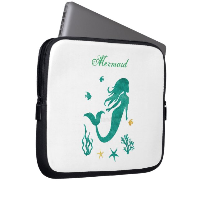 Mermaid Design Laptop Sleeve (Voorkant Rechts)