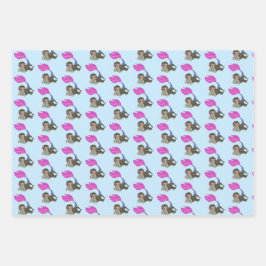 Mermaid Design Wrapping Paper Set