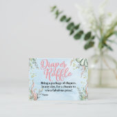Mermaid Diaper Raffle-kaart Informatiekaartje (Staand voorkant)