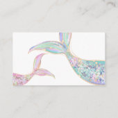 Mermaid Diaper Raffle Ticket Enclosure Card Informatiekaartje (Achterkant)