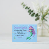 Mermaid Diaper Raffle Tickets (Staand voorkant)