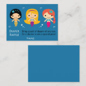 Mermaid Diaper Raffle Tickets (Voorkant / Achterkant)