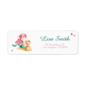 Mermaid die speelt met het Adres van de Terugkeer  Etiket (Voorkant)