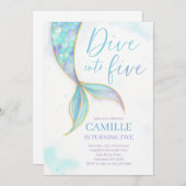 Mermaid Dive in Vijf Vijfde Dag Partij Kaart (Voorkant / Achterkant)