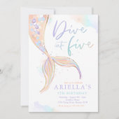 Mermaid Dive in Vijf Vijfde Dag Partij Kaart (Voorkant)