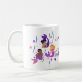 Mermaid Diversity Personalized Mug + nationaliteit Koffiemok (Links)