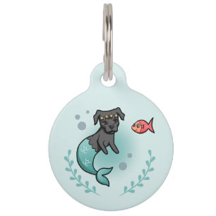 Mermaid Dog Merdog Princess Huisdierpenning