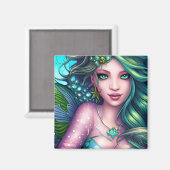 Mermaid Doll Magnet (Voorkant / Achterkant)