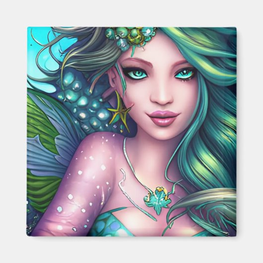 Mermaid Doll Magnet (Voorkant)