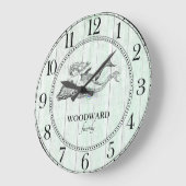 Mermaid Dolphin Aqua Blue Beach Lake House Grote Klok (Hoek)