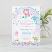 Mermaid Dolphin in het kader van de uitnodiging to (Staand voorkant)