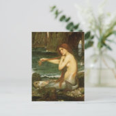 Mermaid door John William Waterhouse Briefkaart (Staand voorkant)