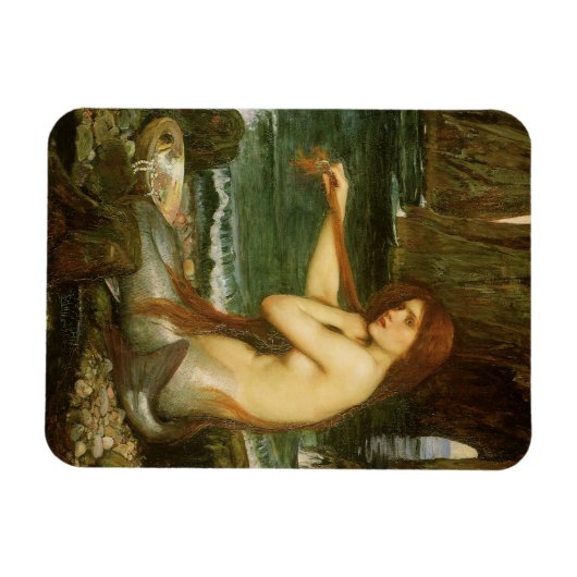 Mermaid door John William Waterhouse Magneet (Horizontaal)
