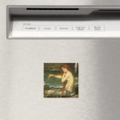 Mermaid door John William Waterhouse Magneet (Insitu (Vaatwasser))