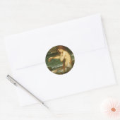 Mermaid door John William Waterhouse Ronde Sticker (Envelop)