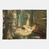 Mermaid door John William Waterhouse Theedoek (Horizontaal)