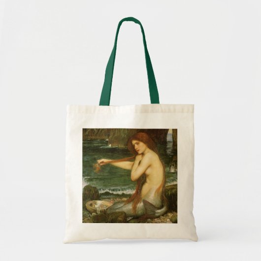 Mermaid door John William Waterhouse Tote Bag (Voorkant)