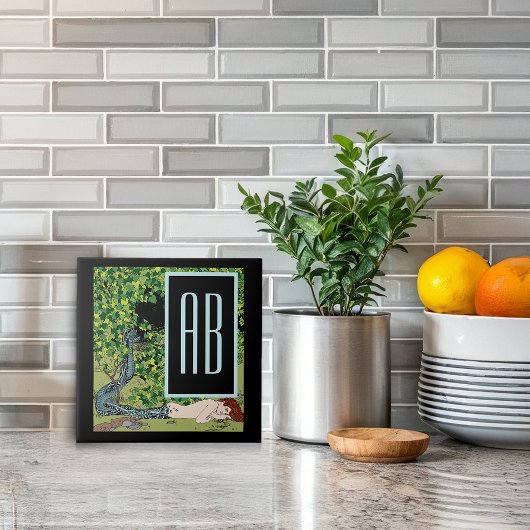 Mermaid door Koloman Moser Tegeltje