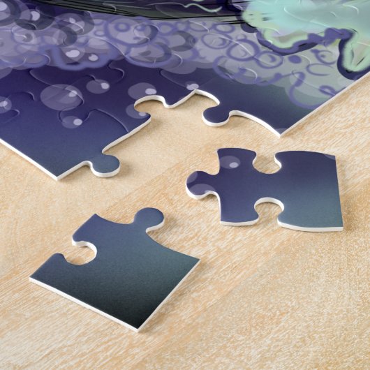 Mermaid, Draak,&Dolphin Legpuzzel (Zijkant)