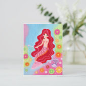 Mermaid Dream schilderij Briefkaart (Staand voorkant)