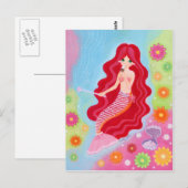 Mermaid Dream schilderij Briefkaart (Voorkant / Achterkant)