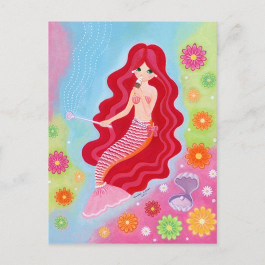 Mermaid Dream schilderij Briefkaart (Voorkant)