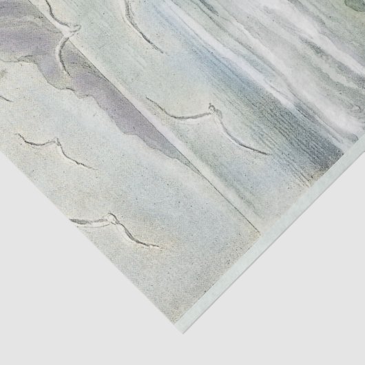  Mermaid Dreaming onder Zee Tissuepapier (Detail)