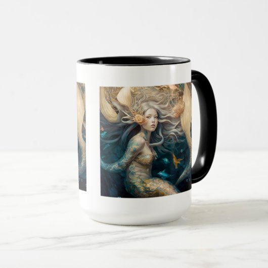 Mermaid Dreams Combo Mok, 15 oz Mok (Voorkant rechts)