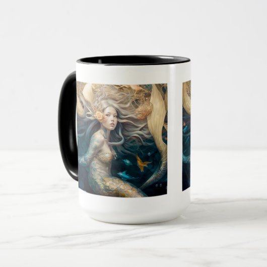 Mermaid Dreams Combo Mok, 15 oz Mok (Voorkant links)