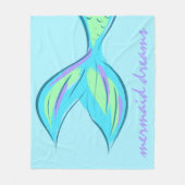 Mermaid Dreams Fleece Blanket (Voorkant)