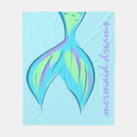 Mermaid Dreams Fleece Blanket (Voorkant)